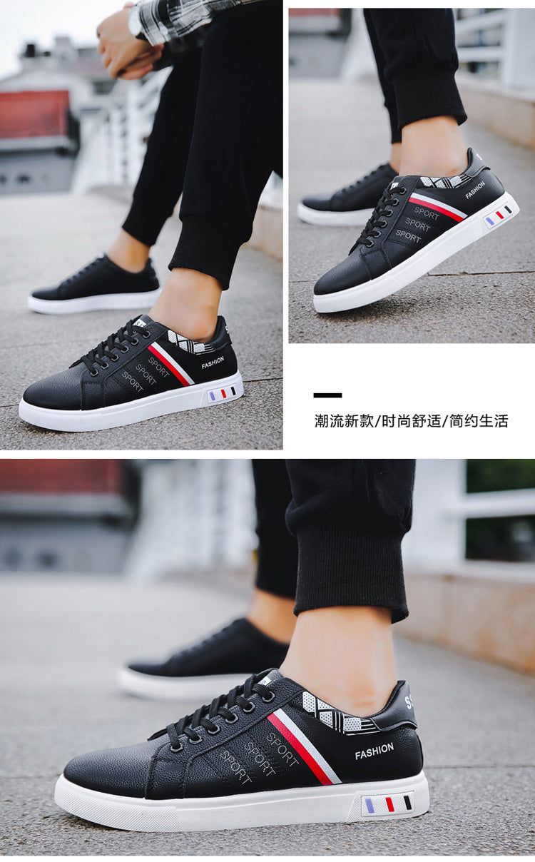 Spring New Shoes Men's Korean-style Fashionable White Shoes All-match Casual Sports Trendy Shoes Men's Sneakers for Students