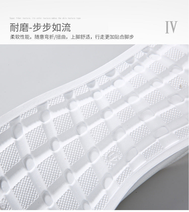 Spring New Shoes Men's Korean-style Fashionable White Shoes All-match Casual Sports Trendy Shoes Men's Sneakers for Students