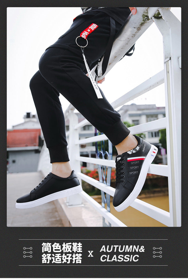 Spring New Shoes Men's Korean-style Fashionable White Shoes All-match Casual Sports Trendy Shoes Men's Sneakers for Students