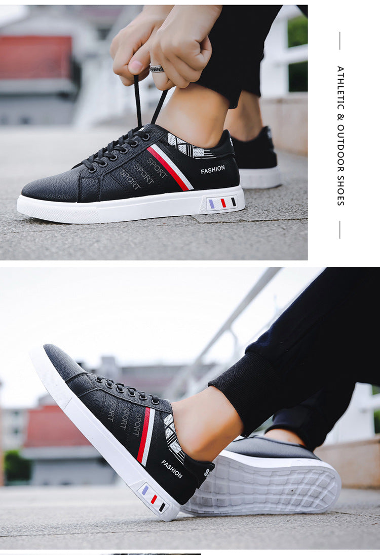 Spring New Shoes Men's Korean-style Fashionable White Shoes All-match Casual Sports Trendy Shoes Men's Sneakers for Students