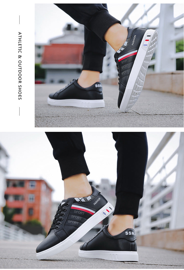 Spring New Shoes Men's Korean-style Fashionable White Shoes All-match Casual Sports Trendy Shoes Men's Sneakers for Students