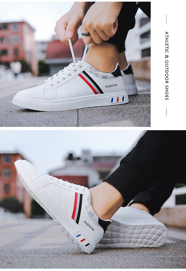 Spring New Shoes Men's Korean-style Fashionable White Shoes All-match Casual Sports Trendy Shoes Men's Sneakers for Students