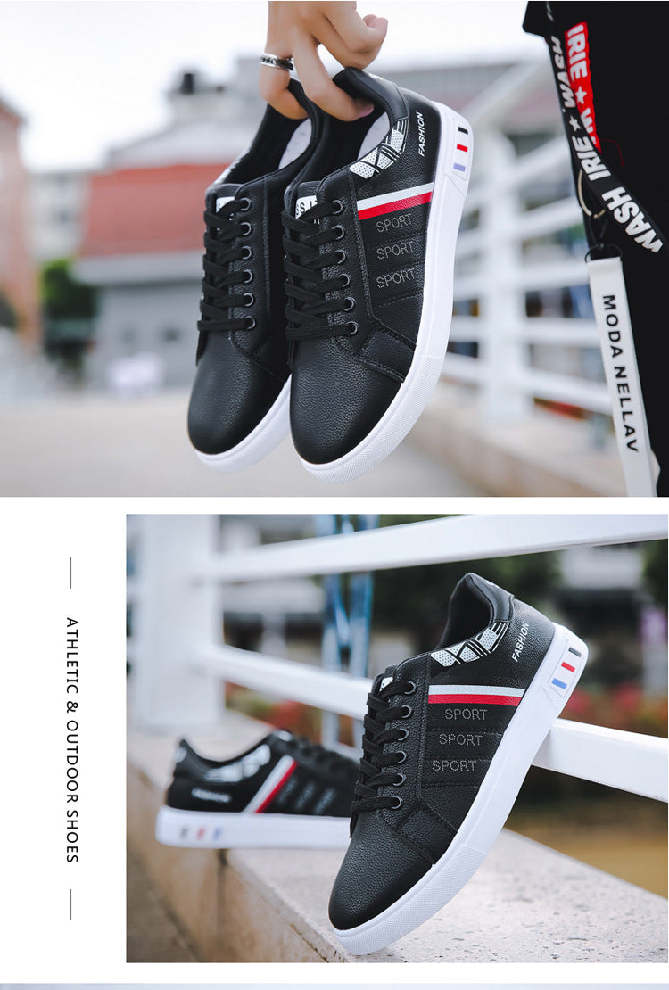 Spring New Shoes Men's Korean-style Fashionable White Shoes All-match Casual Sports Trendy Shoes Men's Sneakers for Students