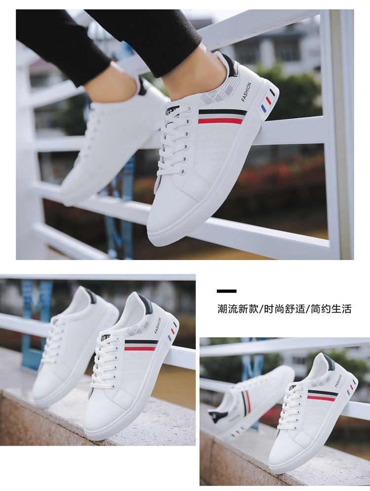 Spring New Shoes Men's Korean-style Fashionable White Shoes All-match Casual Sports Trendy Shoes Men's Sneakers for Students