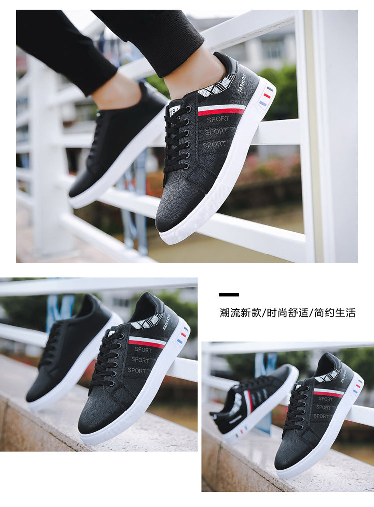 Spring New Shoes Men's Korean-style Fashionable White Shoes All-match Casual Sports Trendy Shoes Men's Sneakers for Students