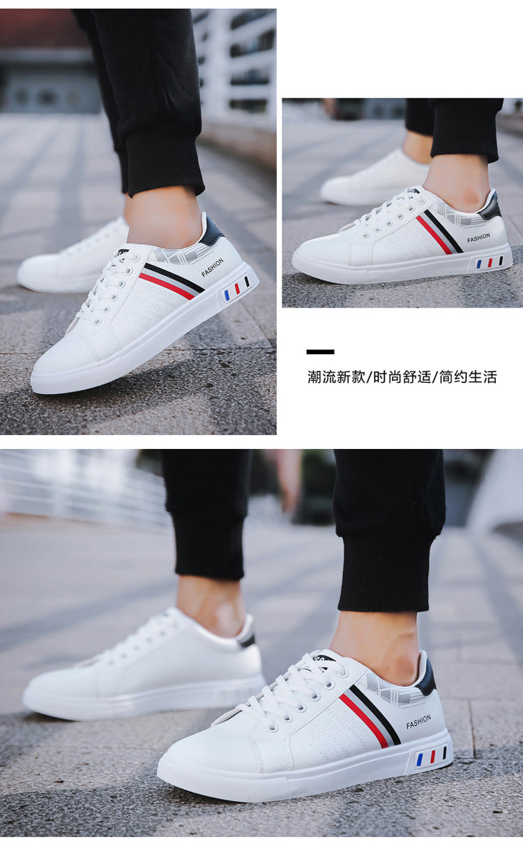 Spring New Shoes Men's Korean-style Fashionable White Shoes All-match Casual Sports Trendy Shoes Men's Sneakers for Students