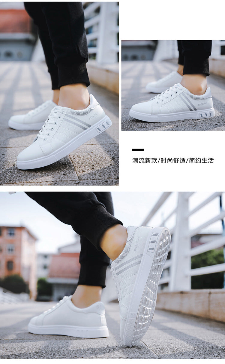 Spring New Shoes Men's Korean-style Fashionable White Shoes All-match Casual Sports Trendy Shoes Men's Sneakers for Students