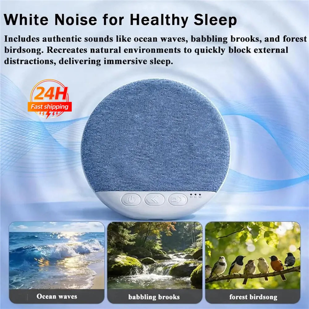 Bluetooth 5.4 Under Pillow Bluetooth Speaker Sleep Aid Hifi Stereo Sound White Noise Machine Portable Wireless Sleeping Speaker