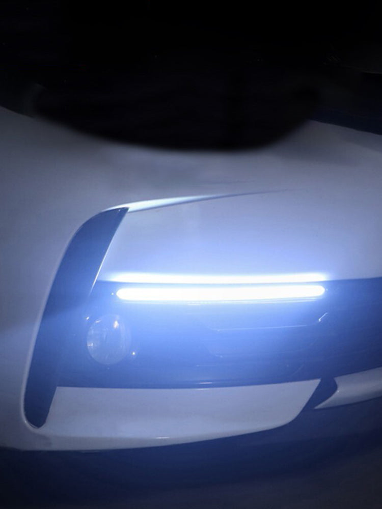 Car DRL Daytime Running Light Car Streamer Flow Day Light Auto Headlight Sequential Strip 2 Pcs/set