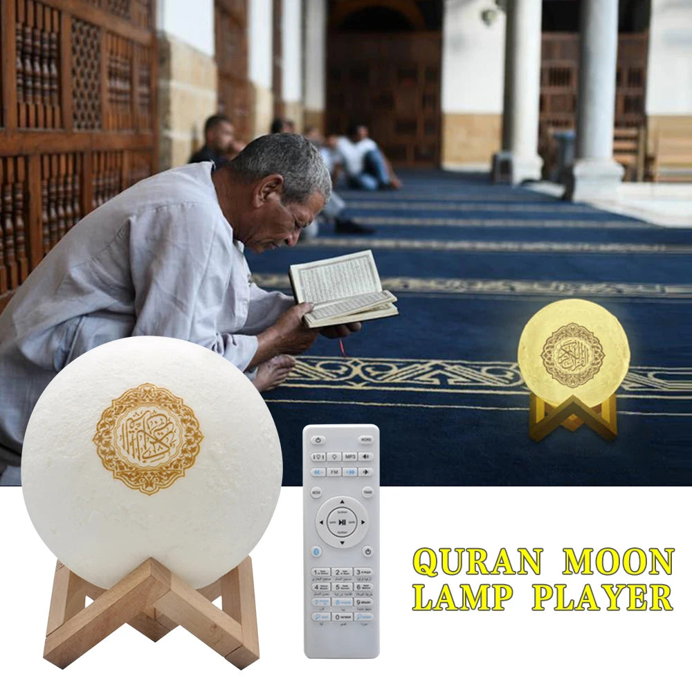 Bluetooth Speakers Wireless  3D Moon With APP Control Touch Lamp