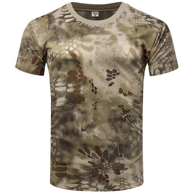 Summer Trend  Men's T-shirt Camouflage Short-sleeve Men's O-neck