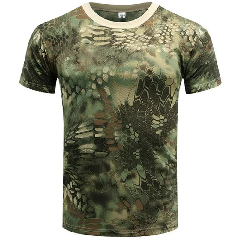 Summer Trend  Men's T-shirt Camouflage Short-sleeve Men's O-neck