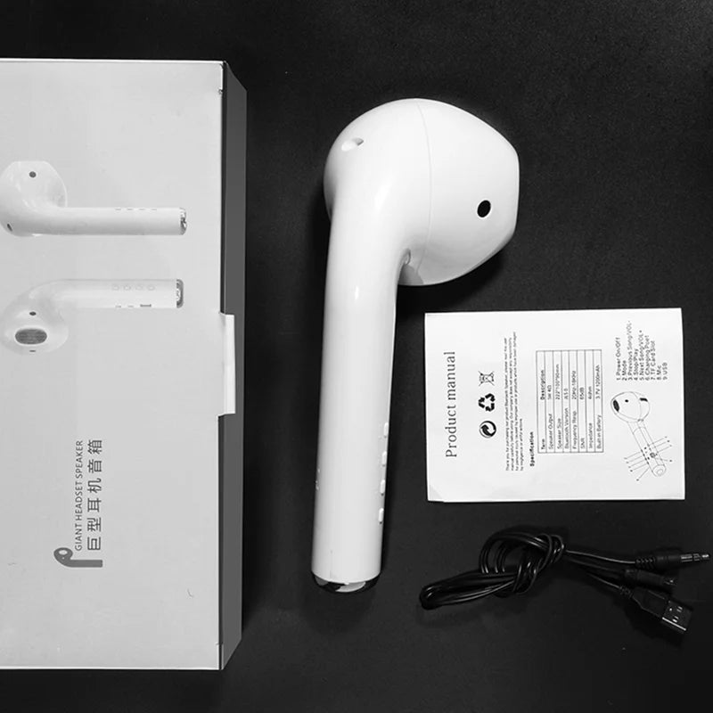 Hot Sale,Speakers,Giant Headset Bluetooth Speaker,TWS,Big Earphone Wireless Portable Speaker,With FM,Mic,TF,AUX,Funny,Cool,Gift