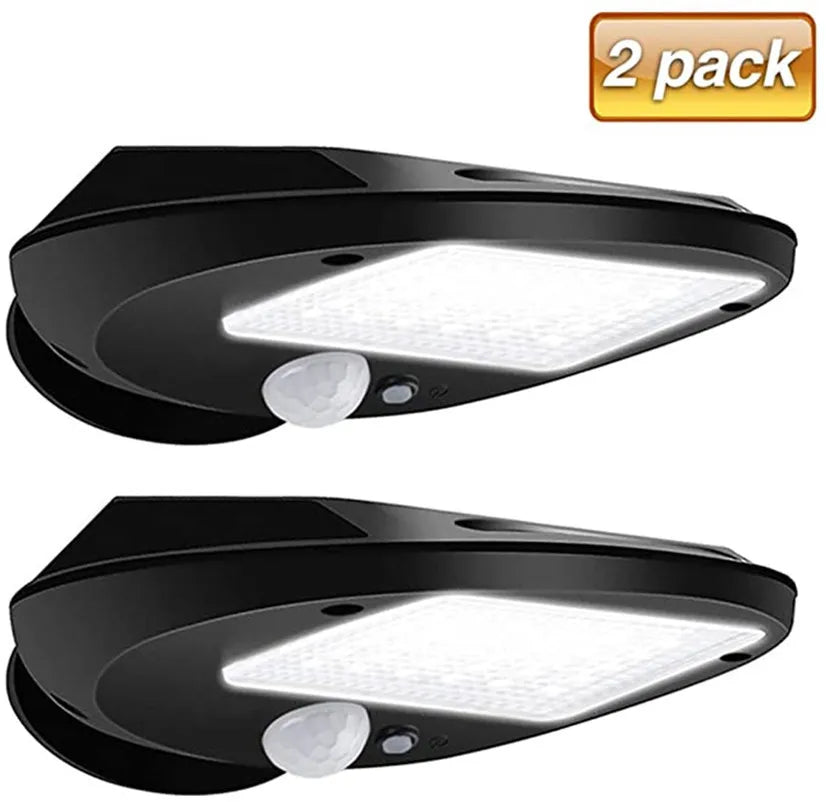 Solar Wall Lamp 3.7V 1.2W 300lm Long Lifespan Weather Resistant Outdoor Lighting for Gardens Garages Patios