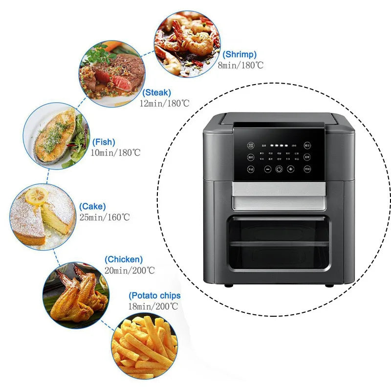 Epsilon Air Fryer Low Watt 12l Sous Vide Big Steamer Mondial Wifi Fryers Pink Gourmias Portable Airfryers Accessoires Air Fryer