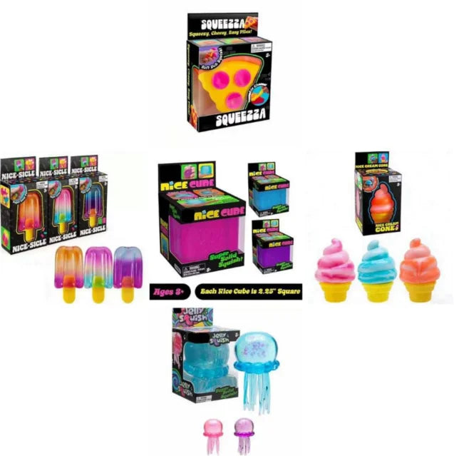 NeaDoh Cube 🔥🔥🔥Squeeze Toy Ice Cream Pizza Shape Stress Relieve Toy Maltose Squeeze Toy Eco Friendly Soft Glue Decompression Toy