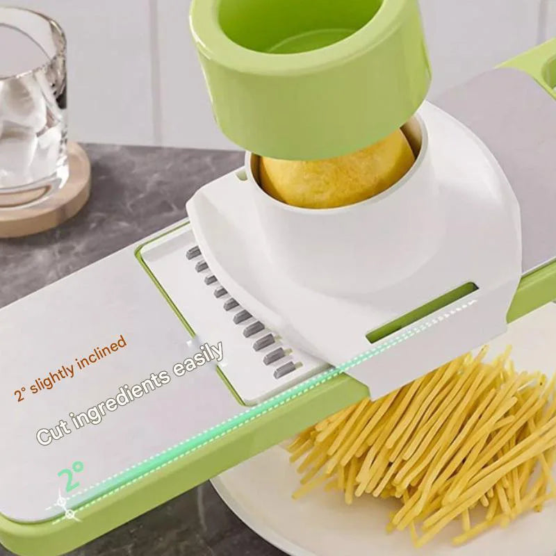 Multifunctional Safe Manual Vegetable Slicer Cutter 6 in 1 Stainless Steel Potato Shredders Garlic Carrot Grater Chopper
