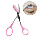 Eyebrow Trimmer Scissor with Comb Facial Hair Removal Grooming Shaping Shaver Eyelash Hair Clips Cosmetic Makeup Accessories