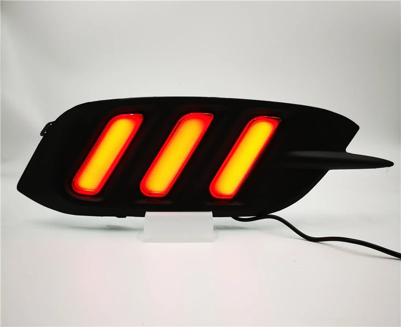 1 Pair Rear light For Honda Civic 2016 2017 2018 LED DRL Rear Bumper tail light Brake Lights turn Signal lamp reflector