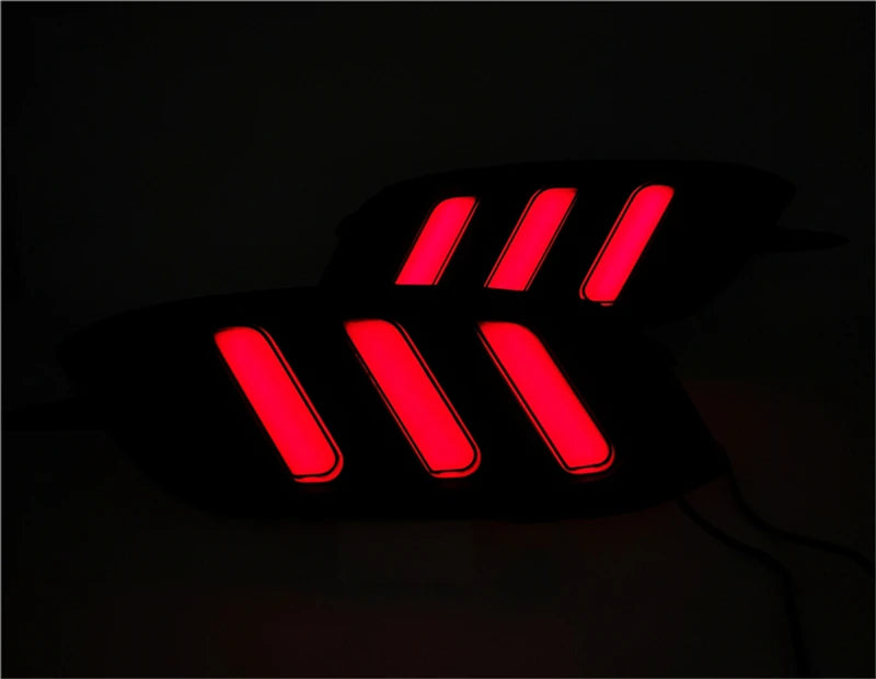 1 Pair Rear light For Honda Civic 2016 2017 2018 LED DRL Rear Bumper tail light Brake Lights turn Signal lamp reflector
