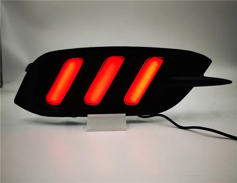 1 Pair Rear light For Honda Civic 2016 2017 2018 LED DRL Rear Bumper tail light Brake Lights turn Signal lamp reflector