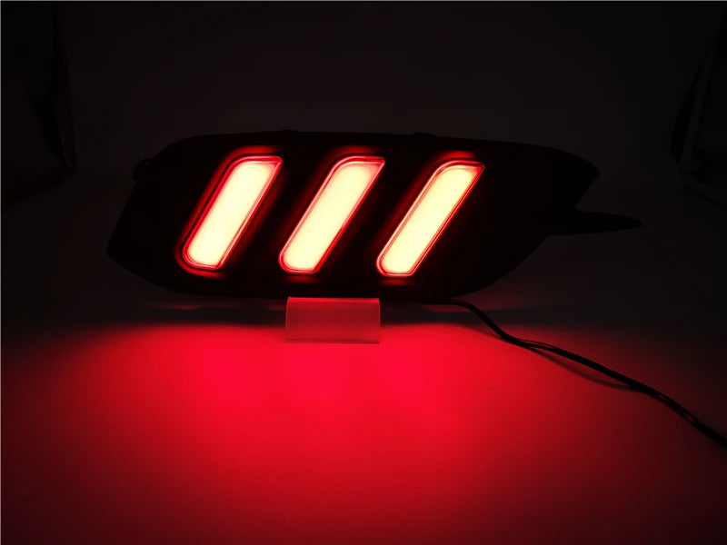 1 Pair Rear light For Honda Civic 2016 2017 2018 LED DRL Rear Bumper tail light Brake Lights turn Signal lamp reflector