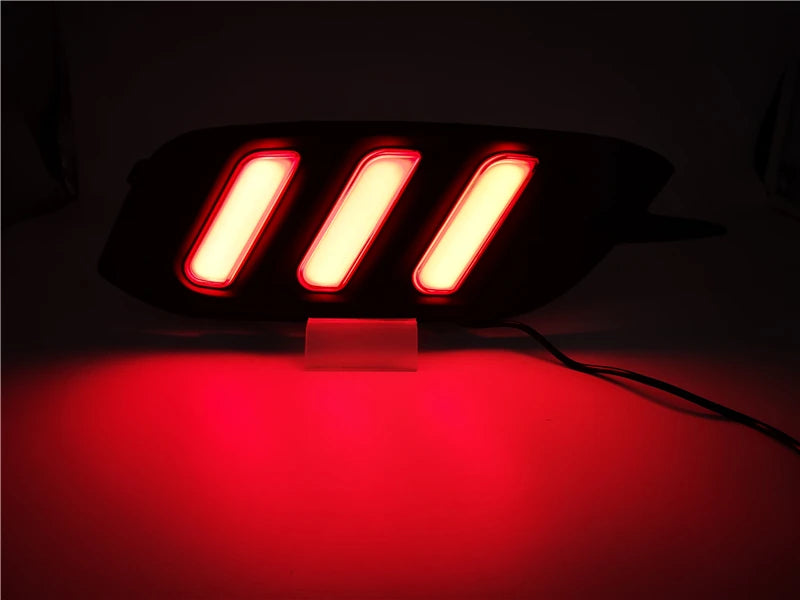 1 Pair Rear light For Honda Civic 2016 2017 2018 LED DRL Rear Bumper tail light Brake Lights turn Signal lamp reflector