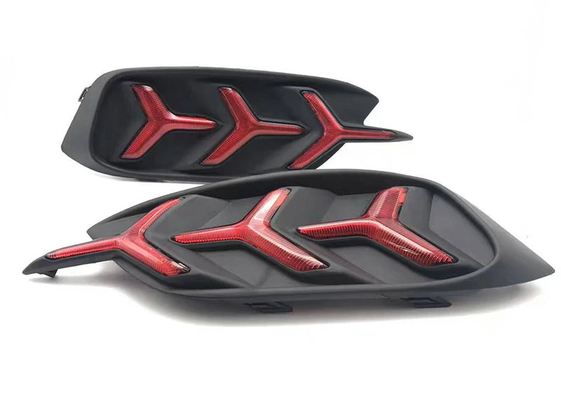 1 Pair Rear light For Honda Civic 2016 2017 2018 LED DRL Rear Bumper tail light Brake Lights turn Signal lamp reflector
