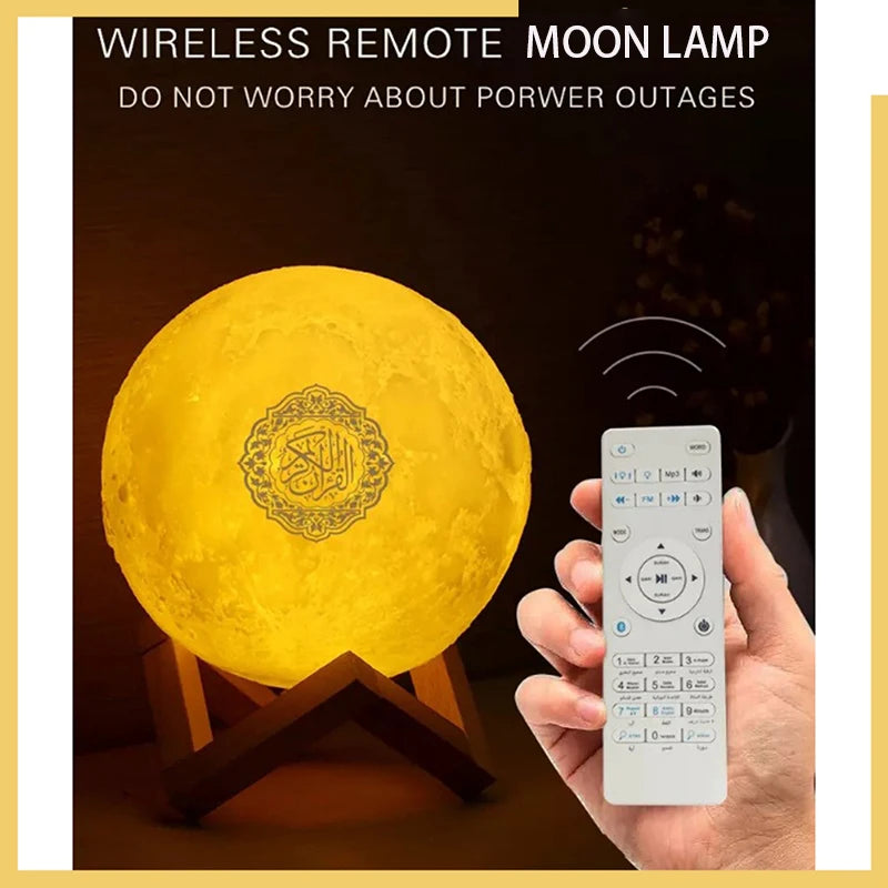 Bluetooth Speakers Wireless  3D Moon With APP Control Touch Lamp
