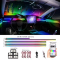 Car Ambient Light Kit 22 in 1 APP Remote Control RGB Dynamic Symphony Color Interior LED Strip Car Atmosphere Lighting Kit