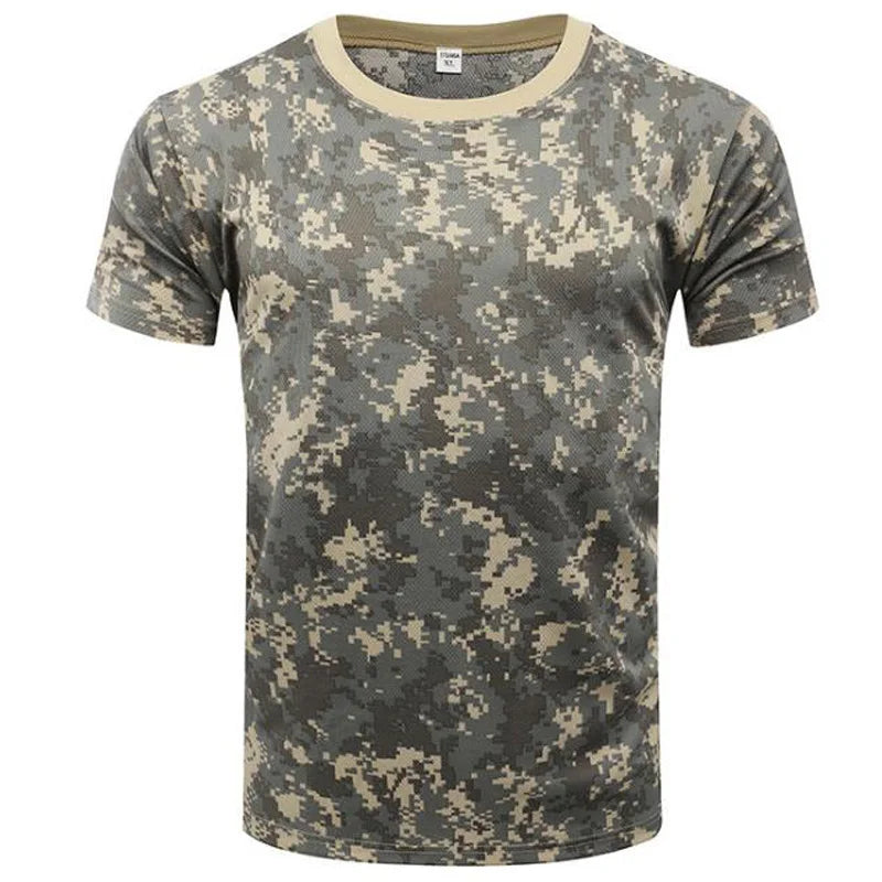 Summer Trend  Men's T-shirt Camouflage Short-sleeve Men's O-neck