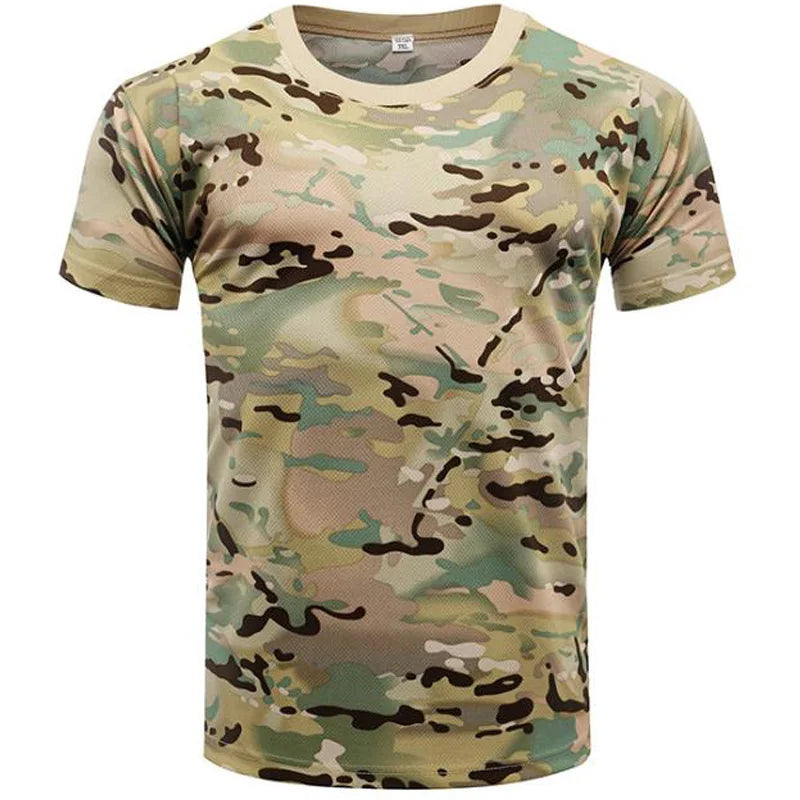Summer Trend  Men's T-shirt Camouflage Short-sleeve Men's O-neck