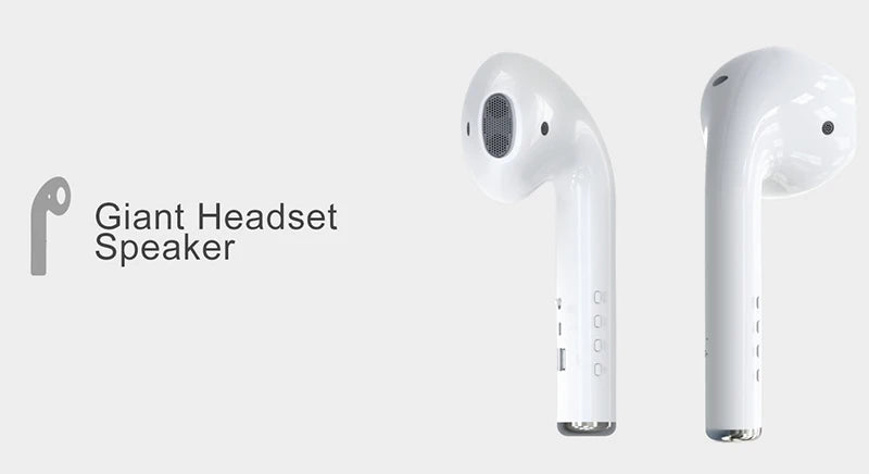 Hot Sale,Speakers,Giant Headset Bluetooth Speaker,TWS,Big Earphone Wireless Portable Speaker,With FM,Mic,TF,AUX,Funny,Cool,Gift