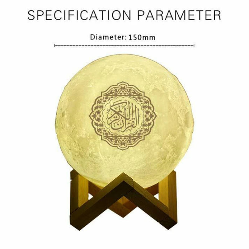 Bluetooth Speakers Wireless  3D Moon With APP Control Touch Lamp