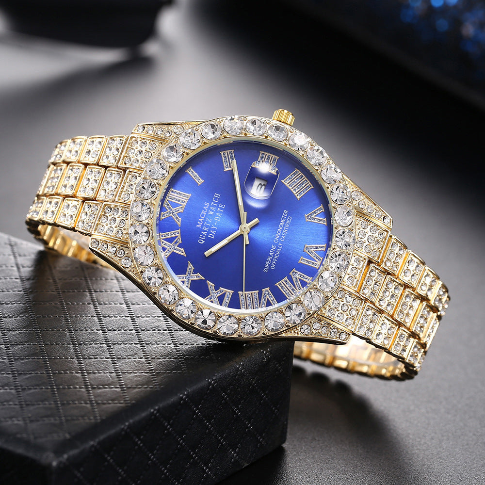 🔥🔥🔥🔥🔥Men's Watch Full Diamond Watch Men's Factory Price Direct Sale Complete Colors