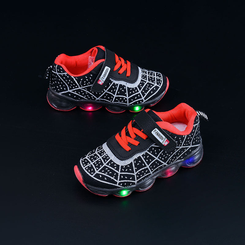 Spring and Autumn KidsShoes, Luminous Light Shoes,Baby Flash Shoes, Led Light-Up Sports Shoes, Mesh