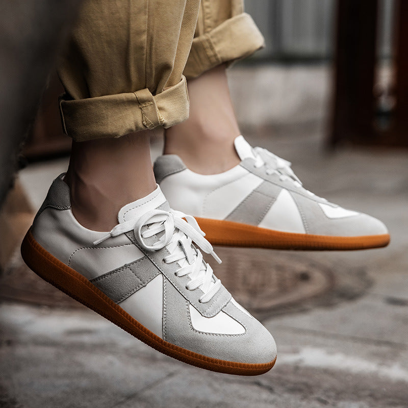 Men's shoes 2025 spring cross-border new breathable fashion men's shoes men's casual sneaker retro shoes men's moral training shoes