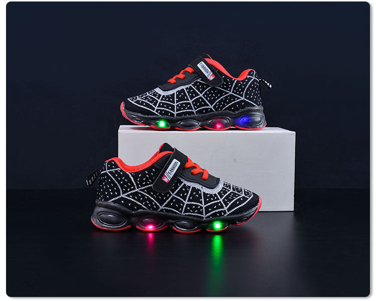 Spring and Autumn KidsShoes, Luminous Light Shoes,Baby Flash Shoes, Led Light-Up Sports Shoes, Mesh