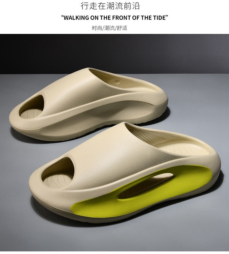 New Eva Slippers for Men, Thick-Soled, Non-Slip, Wear-Resistant Sandals  Comfortable Beach Shoes for Outdoor Wear