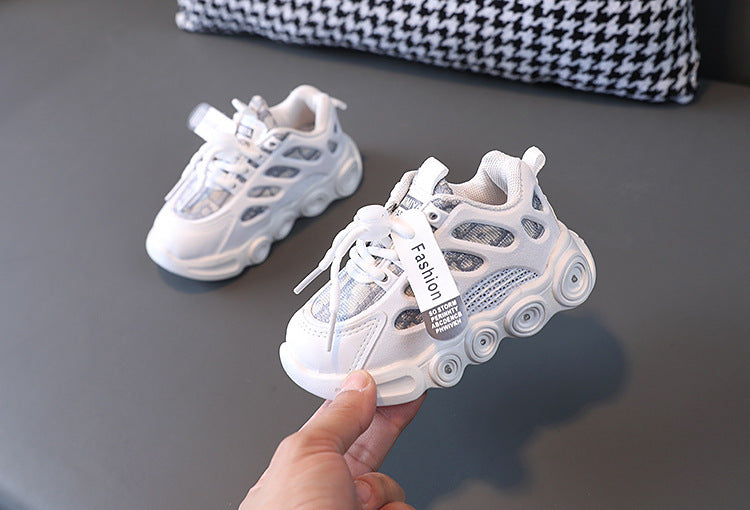 Children's Light-Up Shoes 2026 Spring and Autumn New Model for Boys and Girls Led Glowing Shoes for Young Children Fashionable Soft-Soled Sneakers
