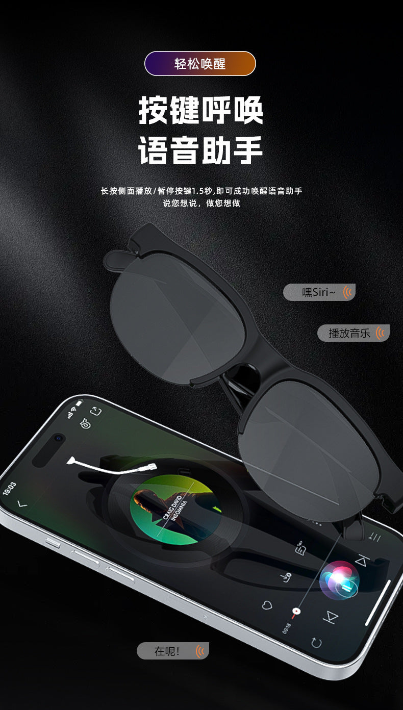 Cross Border XG88PRO Wireless Bluetooth Glasses Headset 5.3 Stereo OWS Bluetooth Headset Riding Sunglasses