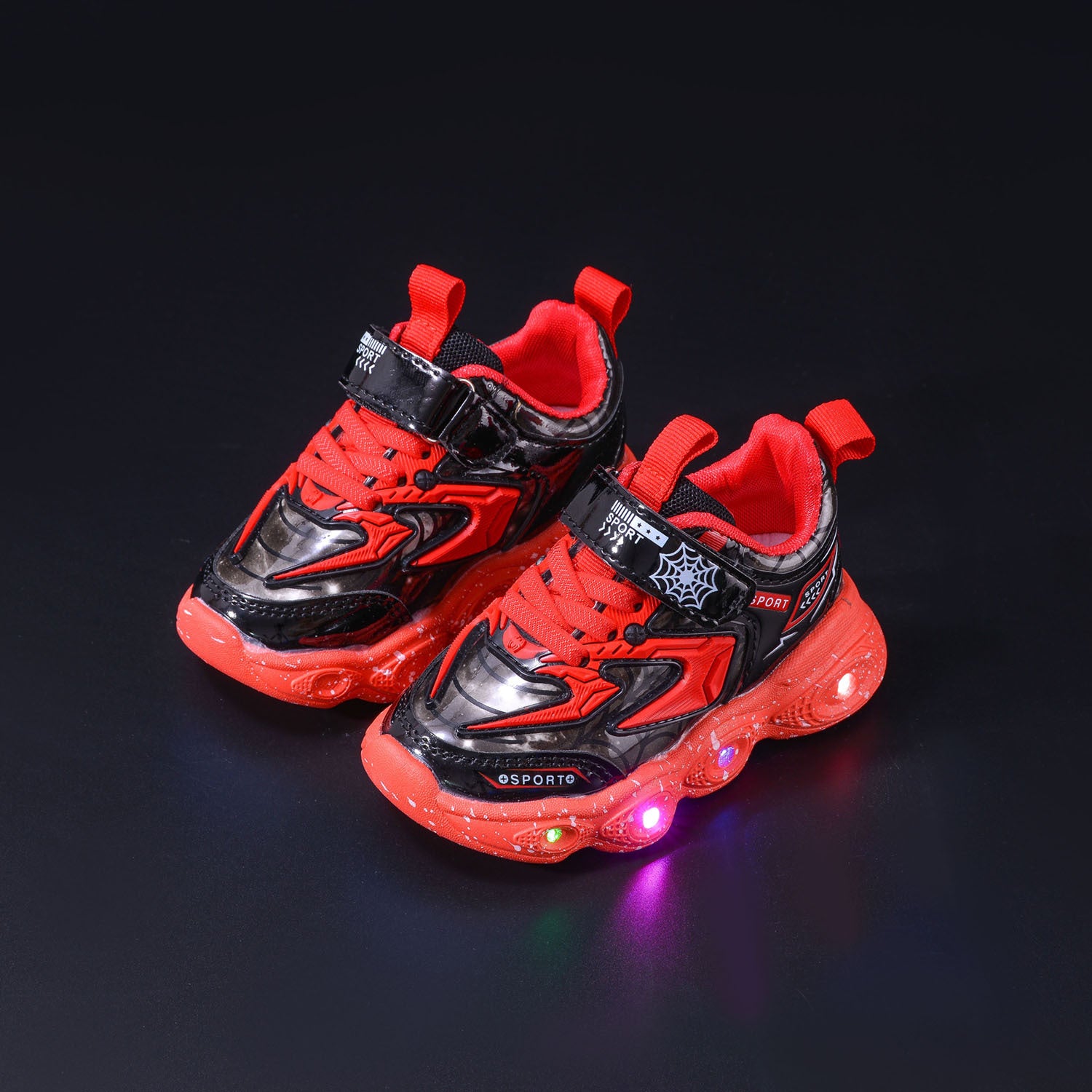 spring and autumn new children's sneaker LED luminous children's shoes 1-6 years old boys casual shoes children's shoes with lights