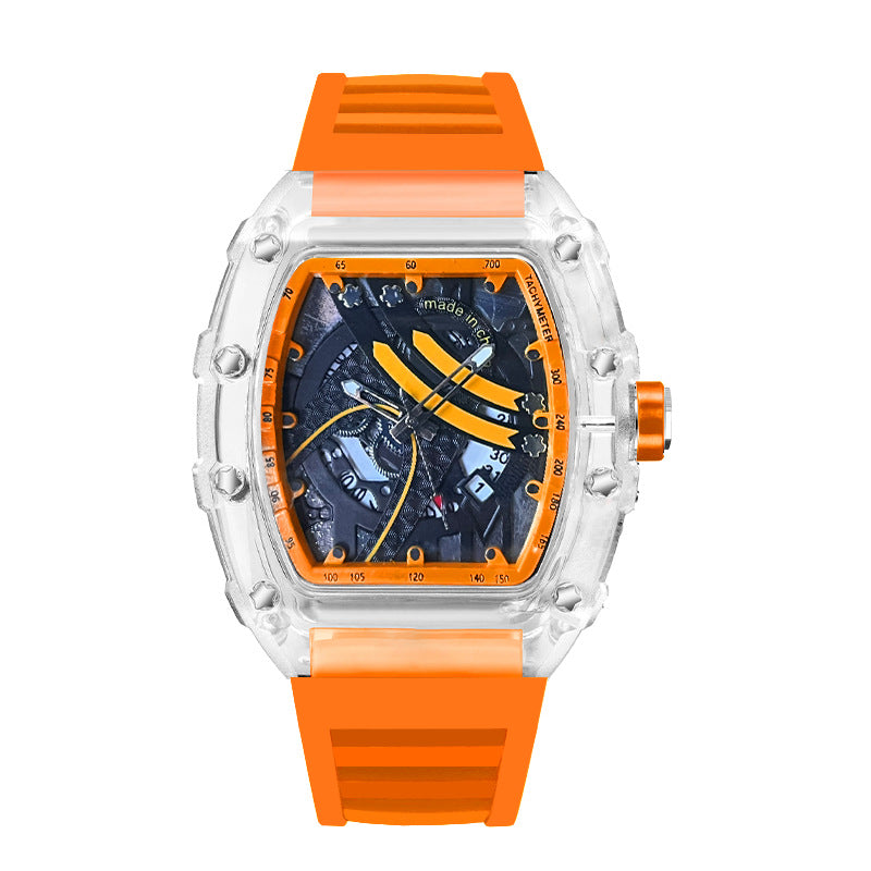 Zido's New Men's Gift Barrel-Shaped Casual Youth High-End Fashion Handsome Trendyy Watch