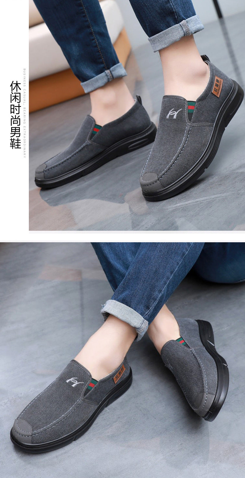 Spring Shoes for the Elderly, Men's Old Beijing Cloth Shoes, Men's Middle-Aged and Elderly Middle-Aged Men's Dad Shoes, Soft Soles and Durable