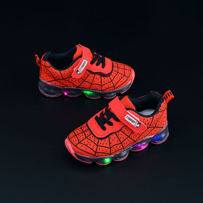 Spring and Autumn KidsShoes, Luminous Light Shoes,Baby Flash Shoes, Led Light-Up Sports Shoes, Mesh