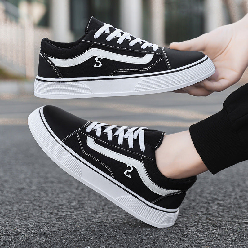 Spring and Autumn Shoes Men's Classic Low-Top Canvas Shoes Student Sneakers Men's Shoes Casual Shoes Korean Style Trendy Men's Shoes