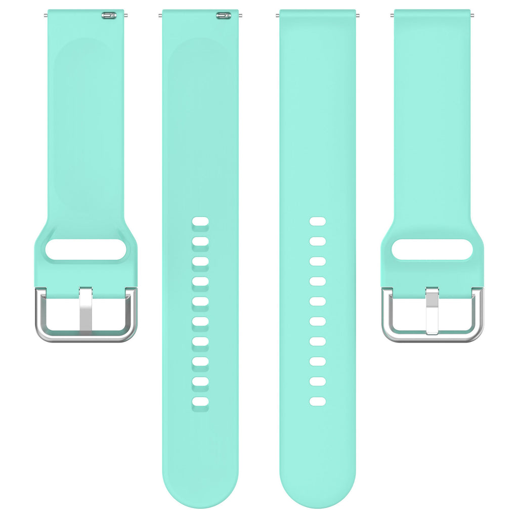 Suitable for Xplora X6 Play Children's Watch Silicone Strap Sports Wristband 20mm Silver Buckle