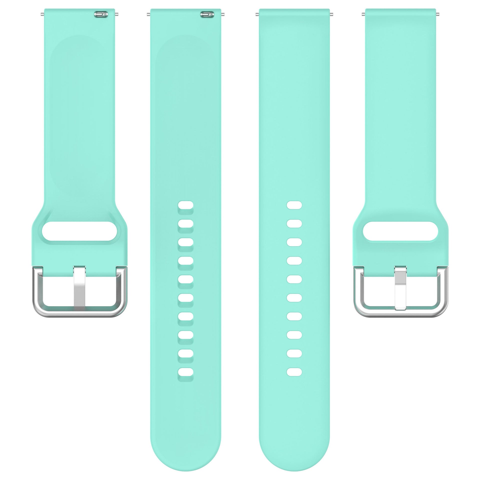 Suitable for Xplora X6 Play Children's Watch Silicone Strap Sports Wristband 20mm Silver Buckle
