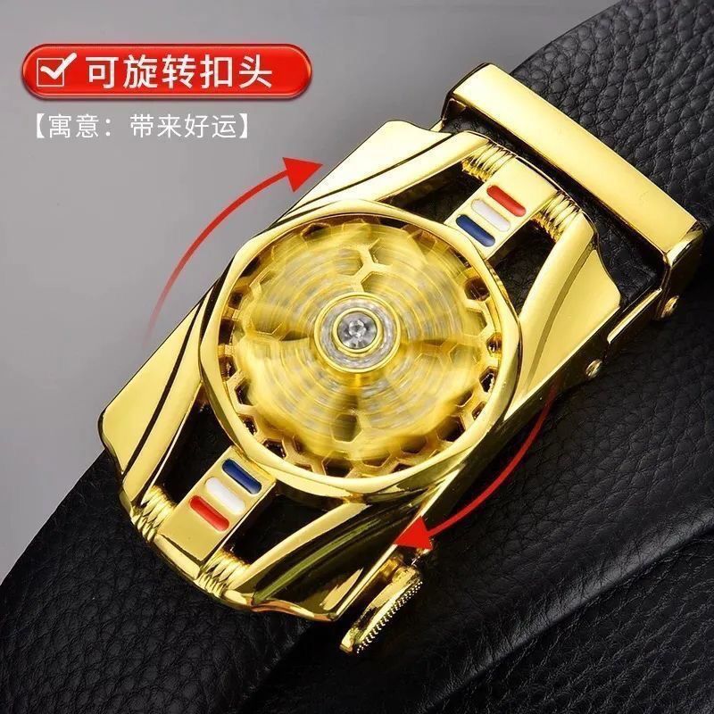 men's belt automatic buckle trembles fast hand explosion casual Joker simple fashion wholesale generation hair