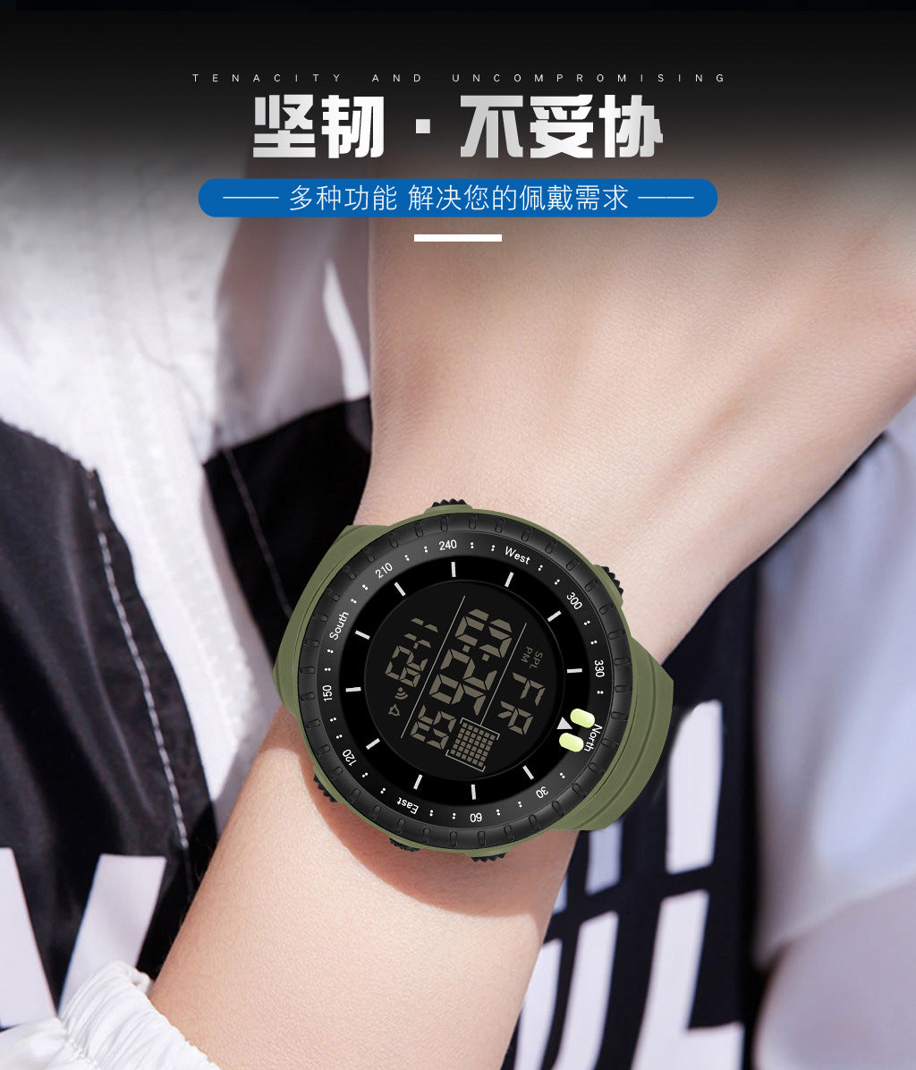 Synoke Sports Electronic Watch Outdoor Mountaineering Multi-Functional Luminous Waterproof Large Dial Fashionable Commuter Watch